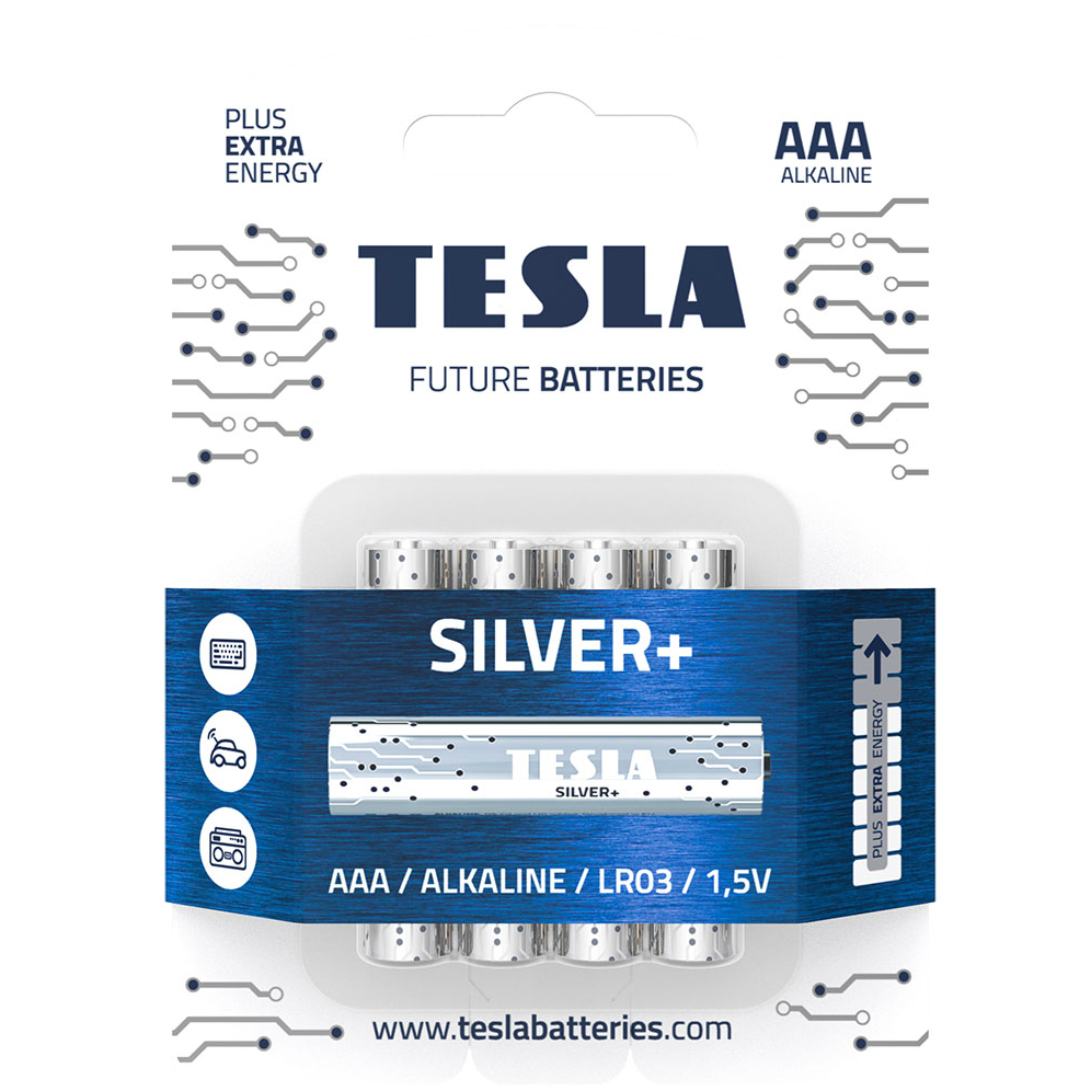 Різниця між батареями AA і AAA - tesla baterie silver aaa 2019 11
