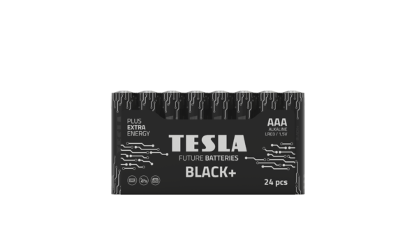 Tesla serie Black shrink AAA 24 pruhledne 1