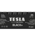 Tesla serie Black shrink AA 24 pruhledne 1