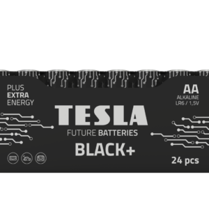 Tesla serie Black shrink AA 24 pruhledne 1